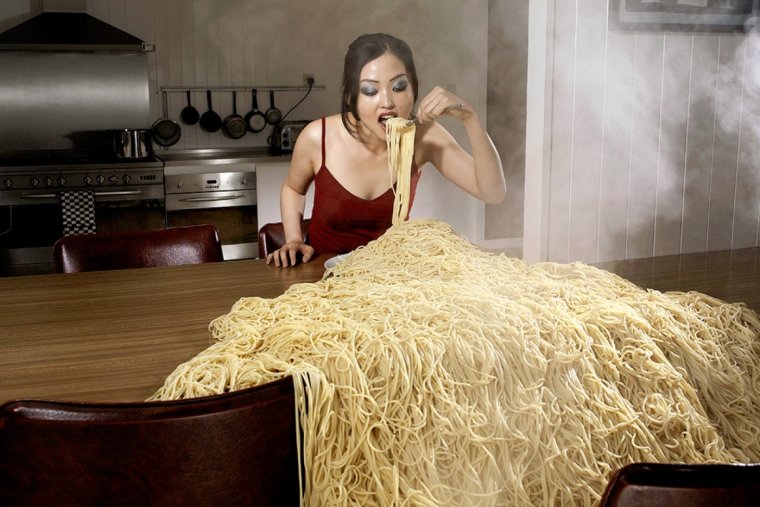 Человек спагетти