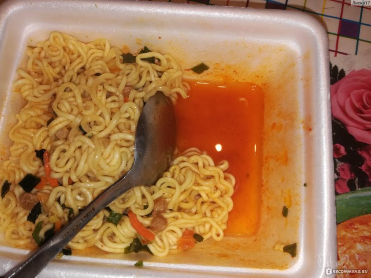 Лапша с морепродуктами доширак