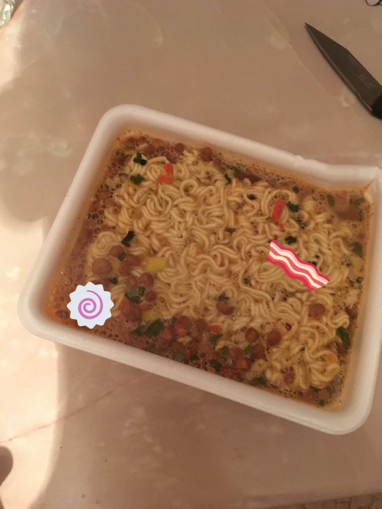 Доширак с мясом