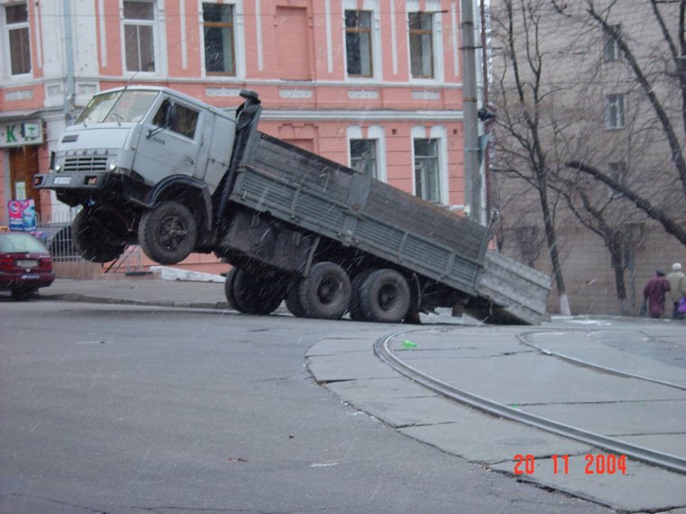 КАМАЗ на дыбах