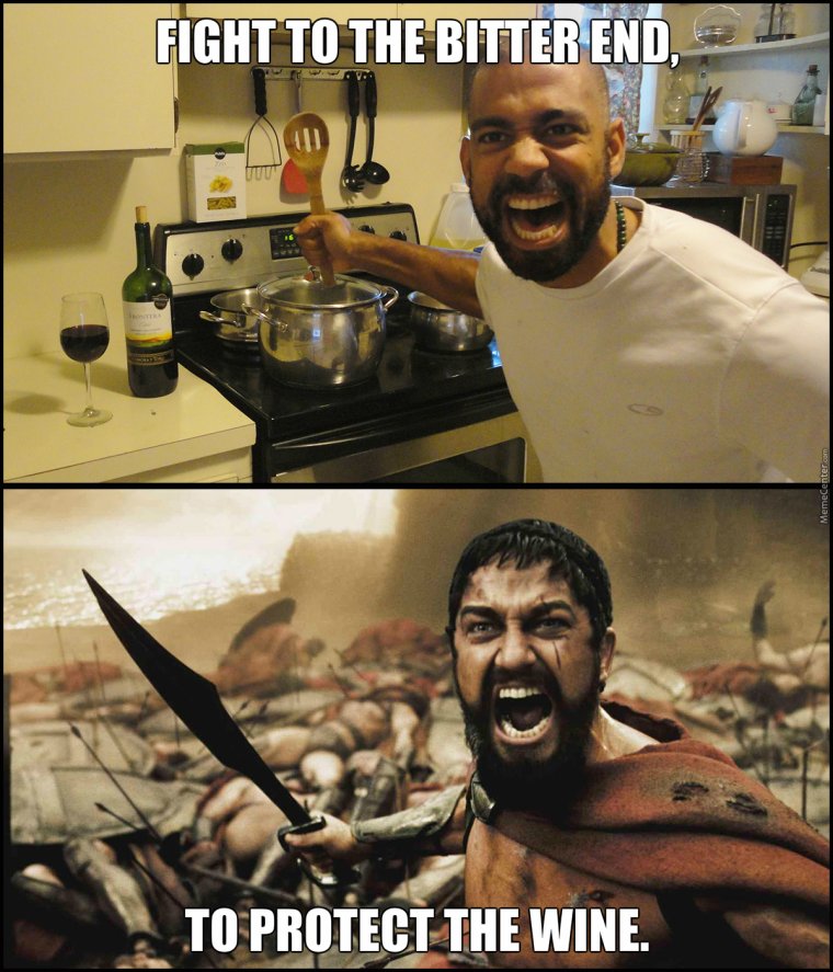 Мемы про вино и ЗОЖ