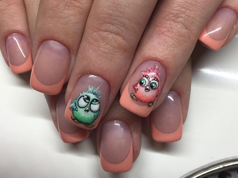 Ногти с животными