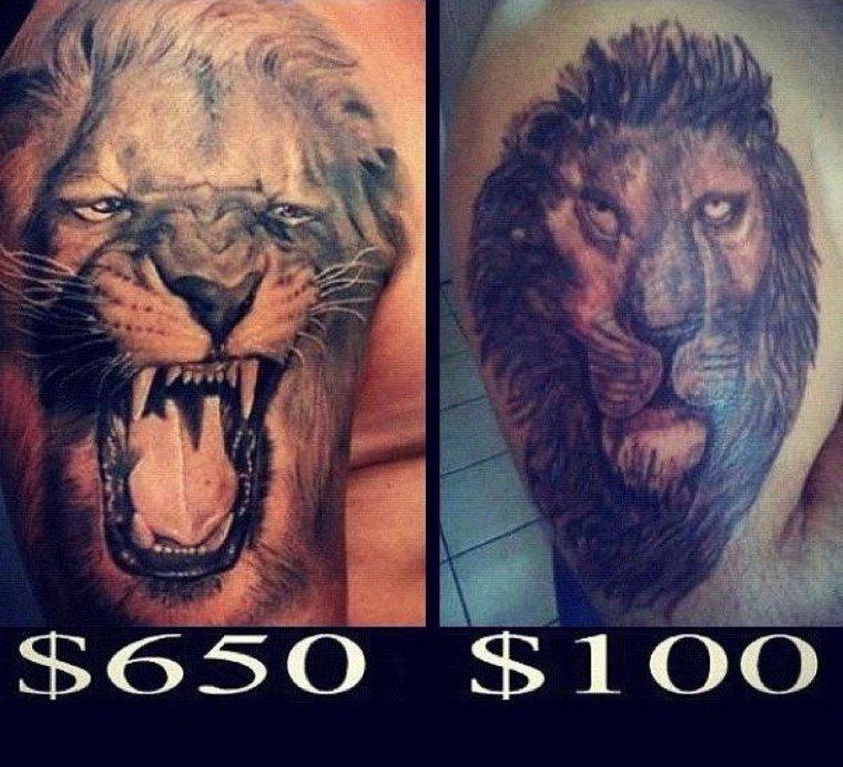 Прикольные и необычные тату