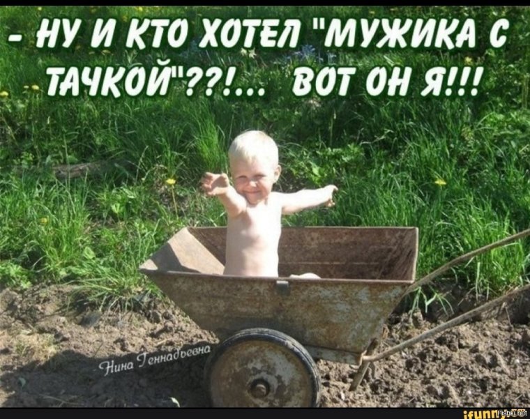 Смешные приколы с садовой тачкой