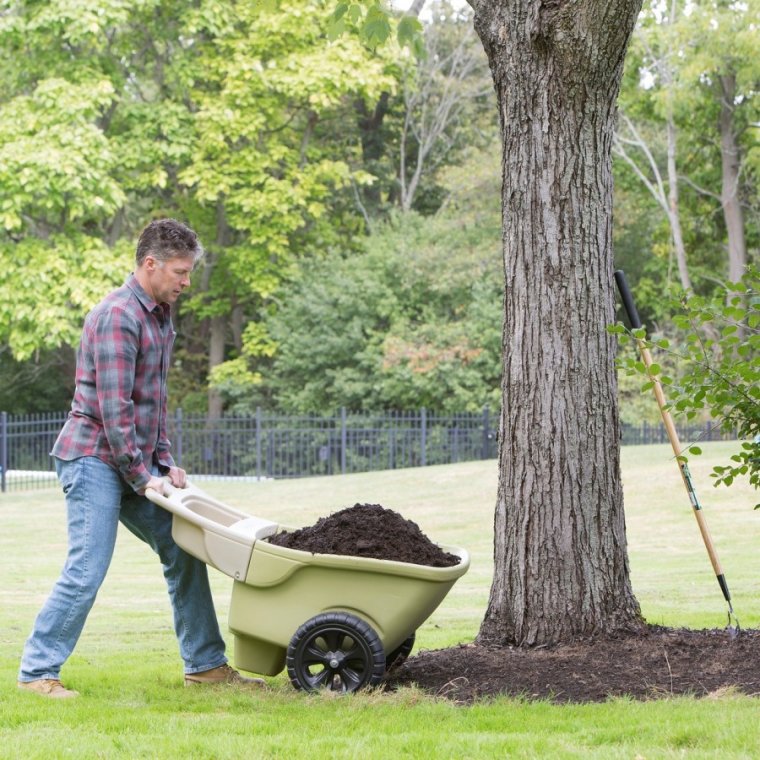 Тачка Садовая с яблоками