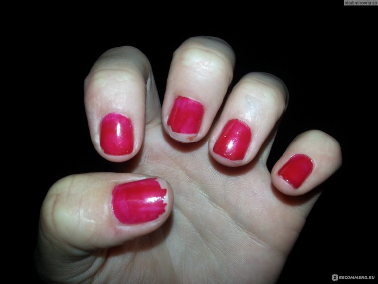 Перелив цветов на ногтях