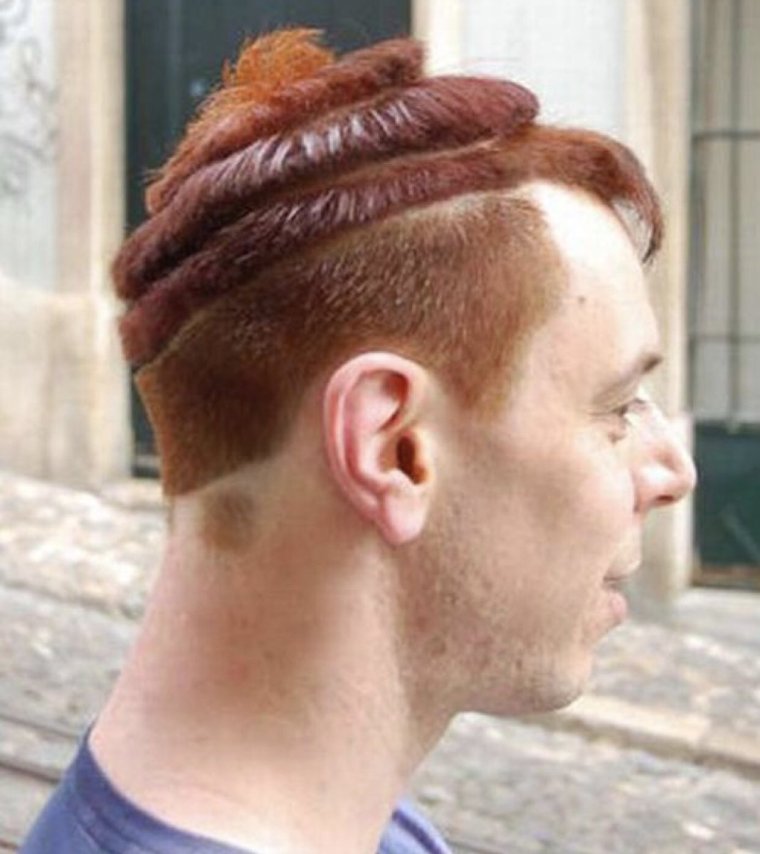 Смешные прически мужские