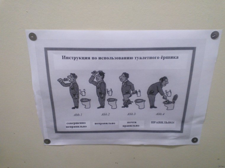 Надписи на туалетной бумаге