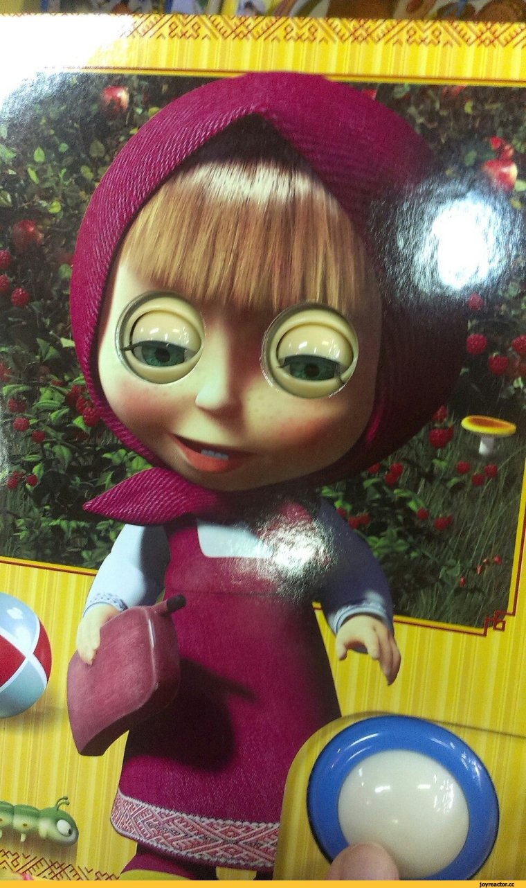 Накрашенная Маша из мультика Маша и медведь