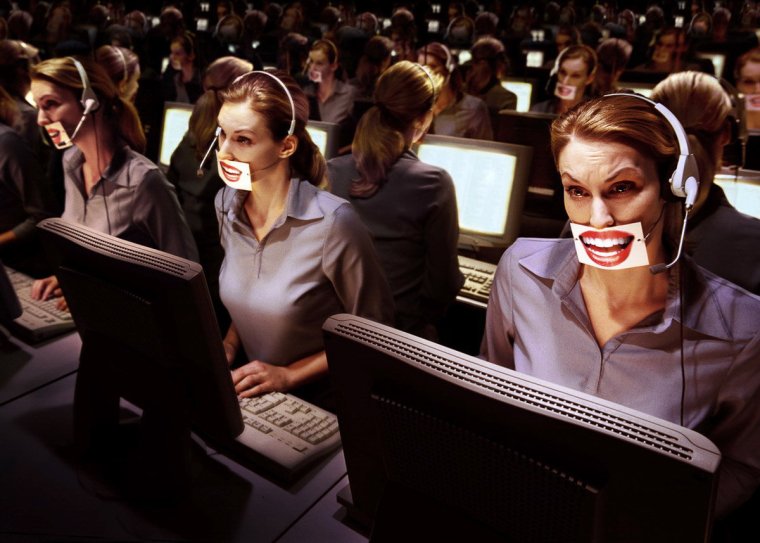 Оператор колл центра прикол