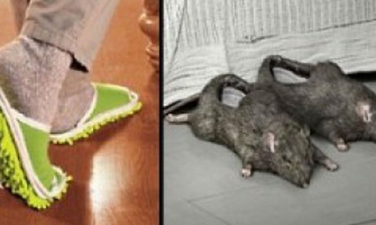 Тапочки в виде крыс