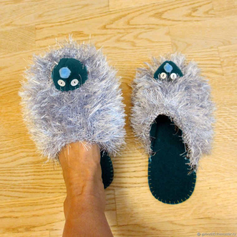 Тапочки «ежики»