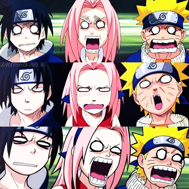 Наруто команда 7 приколы