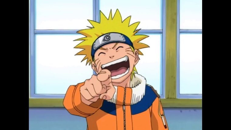 Наруто смеётся