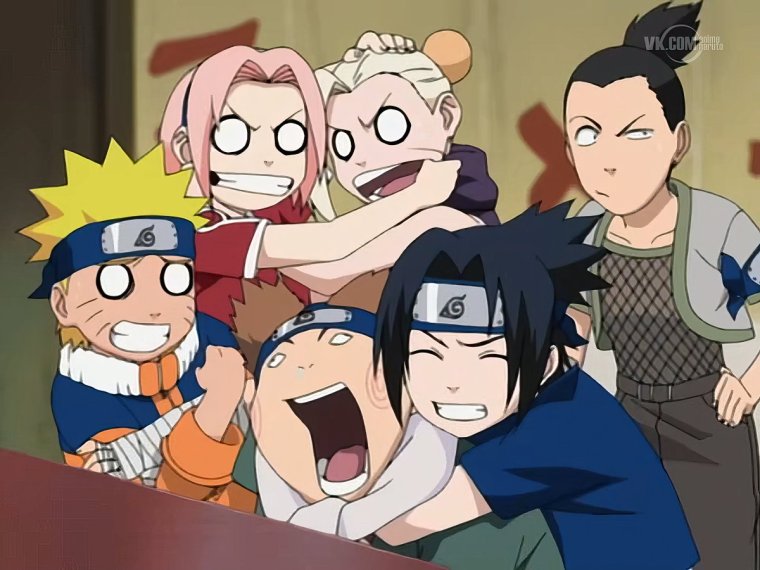 Смешные моменты из аниме Наруто 1 сезон