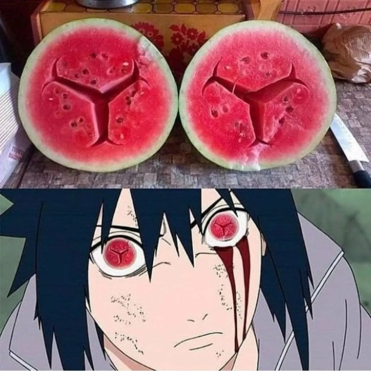 Аниме мемы Наруто и Саске