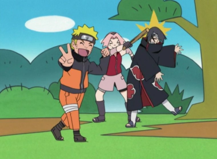 Команда 7 из Наруто смешные