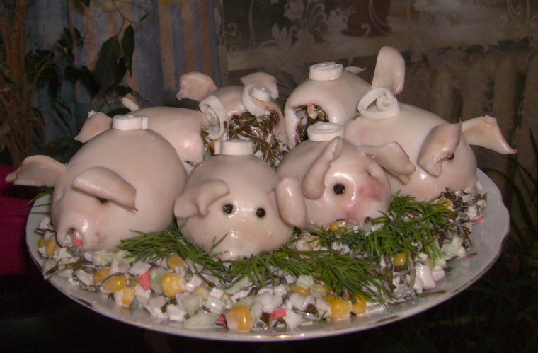 Смешные новогодние блюда