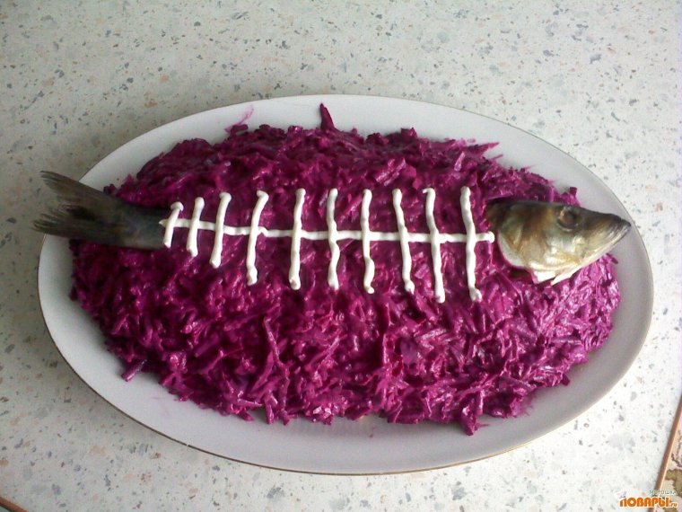 Смешная селедка под шубой