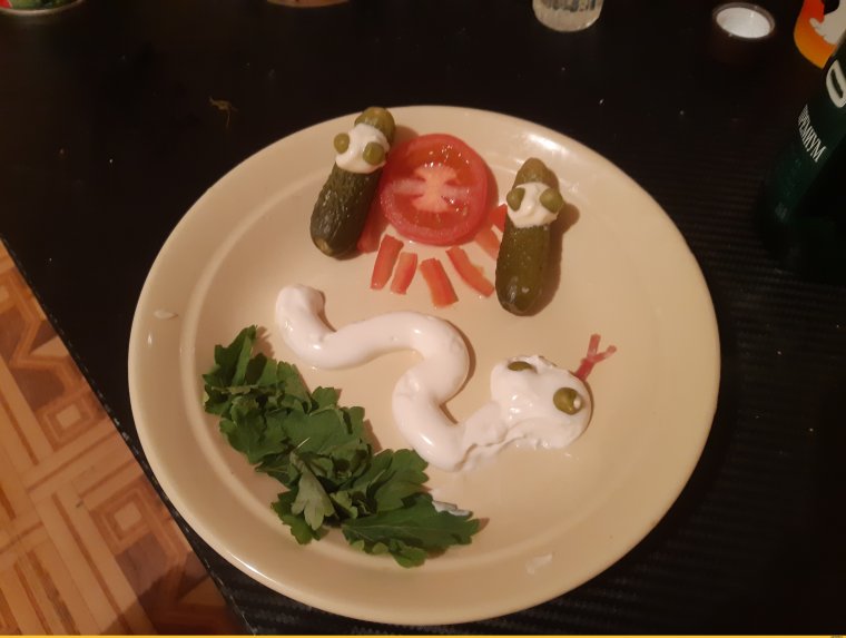 Салаты на НГ приколы