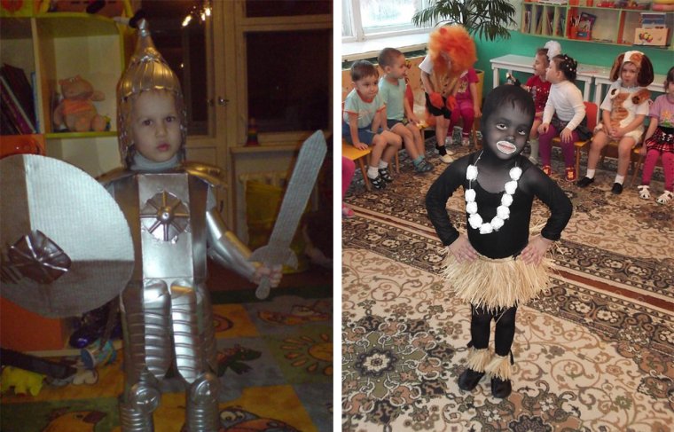 Смешные детские костюмы на утренник