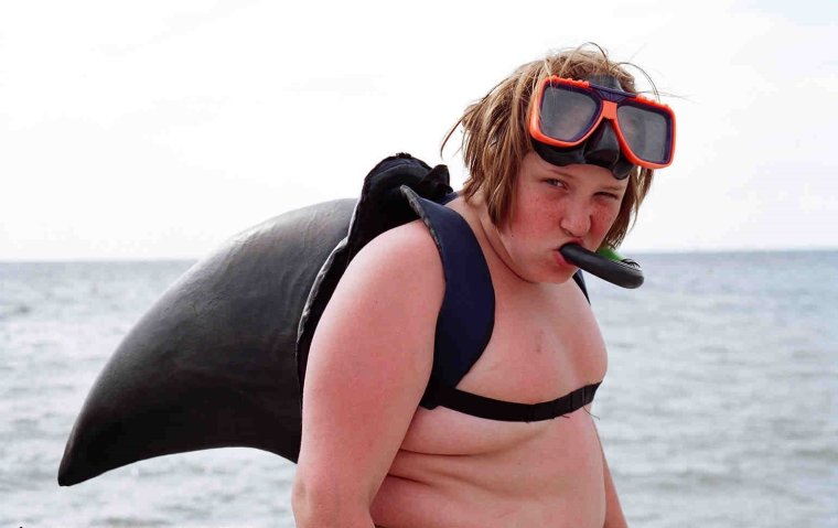 Смешной водолаз