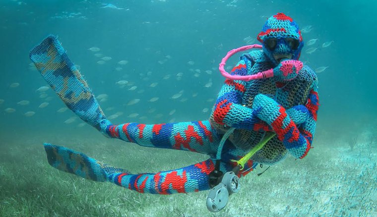 Смешной водолаз