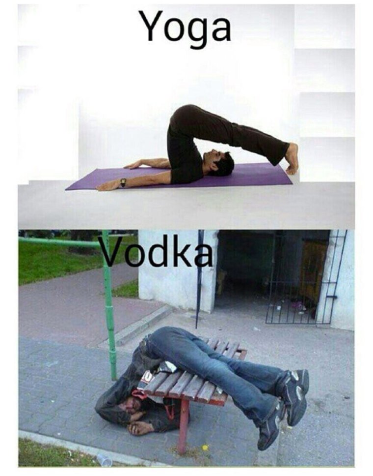 Смешные позы йоги