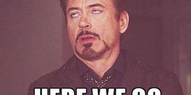 Роберт Дауни закатывает глаза