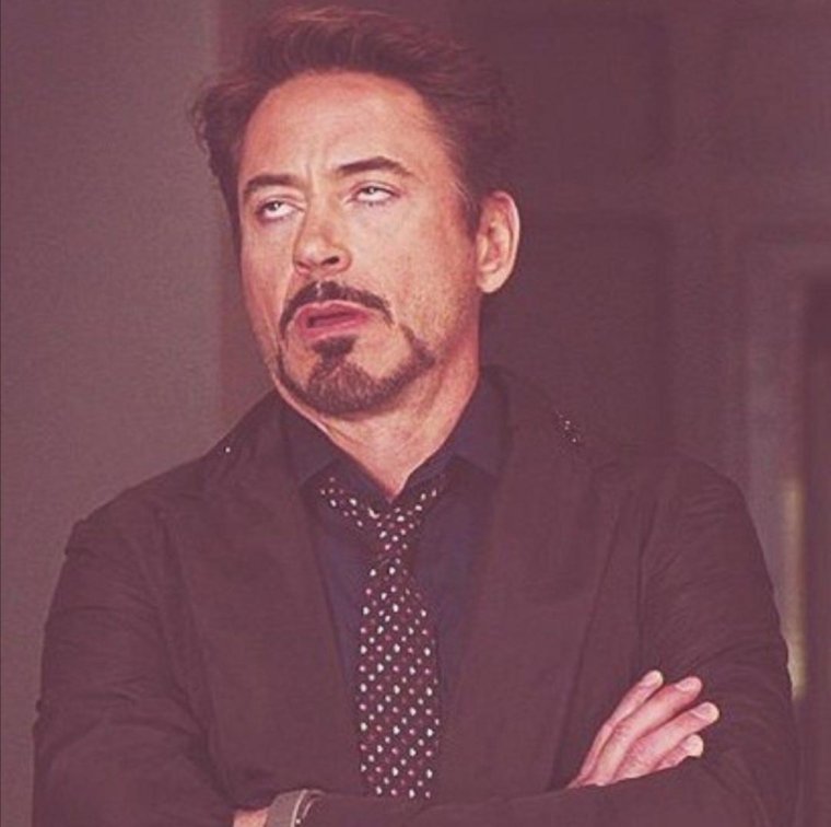 Роберт Дауни младший закатил глаза