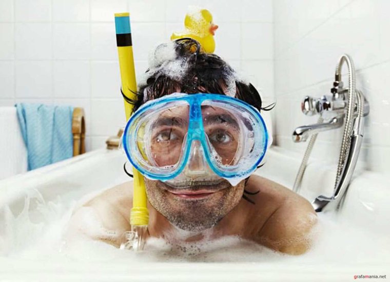 Смешная ванна