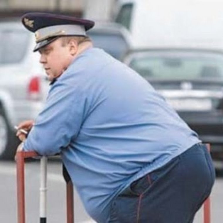 Толстый полицейский