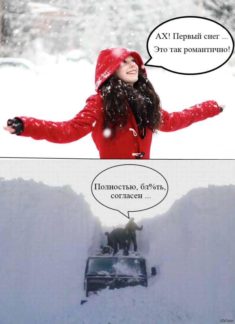 Приколы про снег