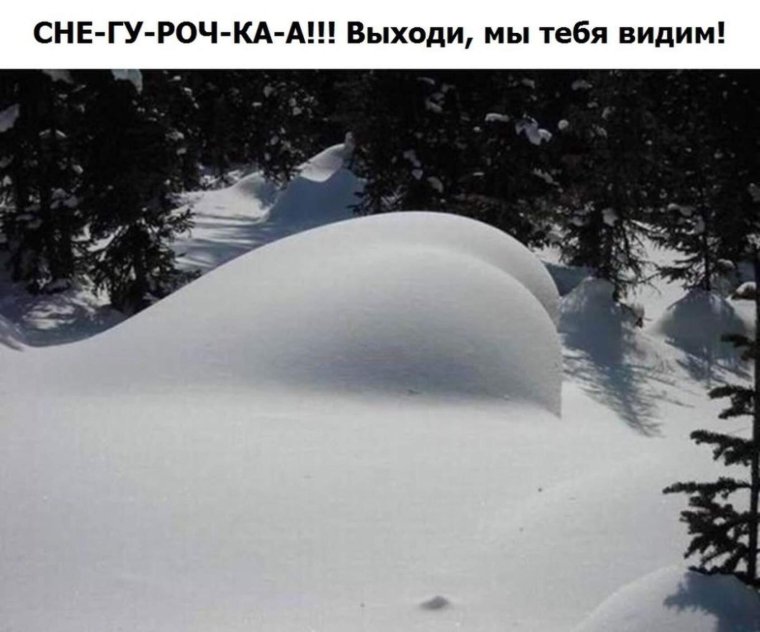 Смешное про снегопад