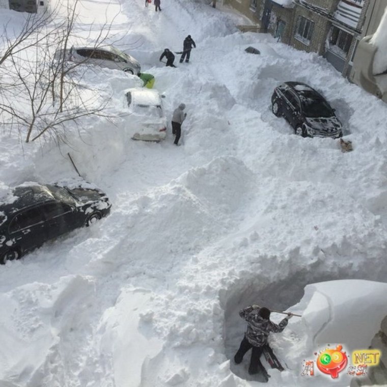 Ижевск завалило снегом