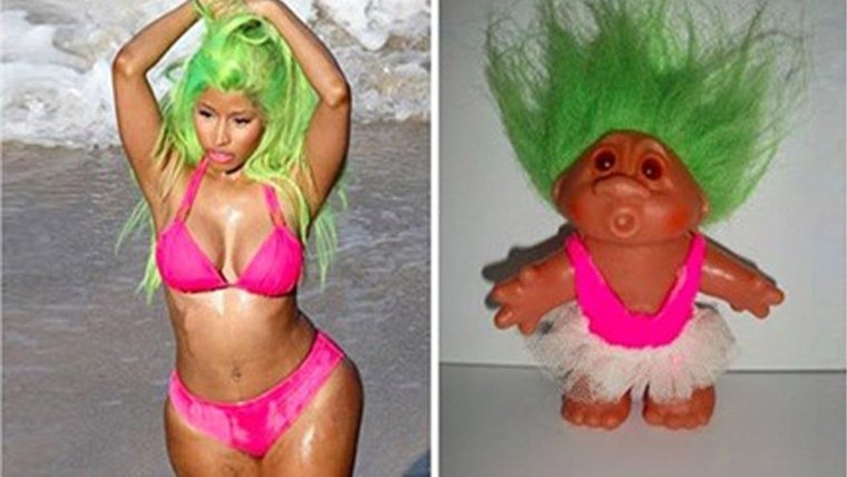 Смешное лицо Никки Минаж