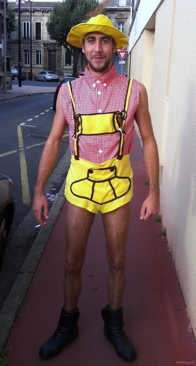 Смешная одежда на улице