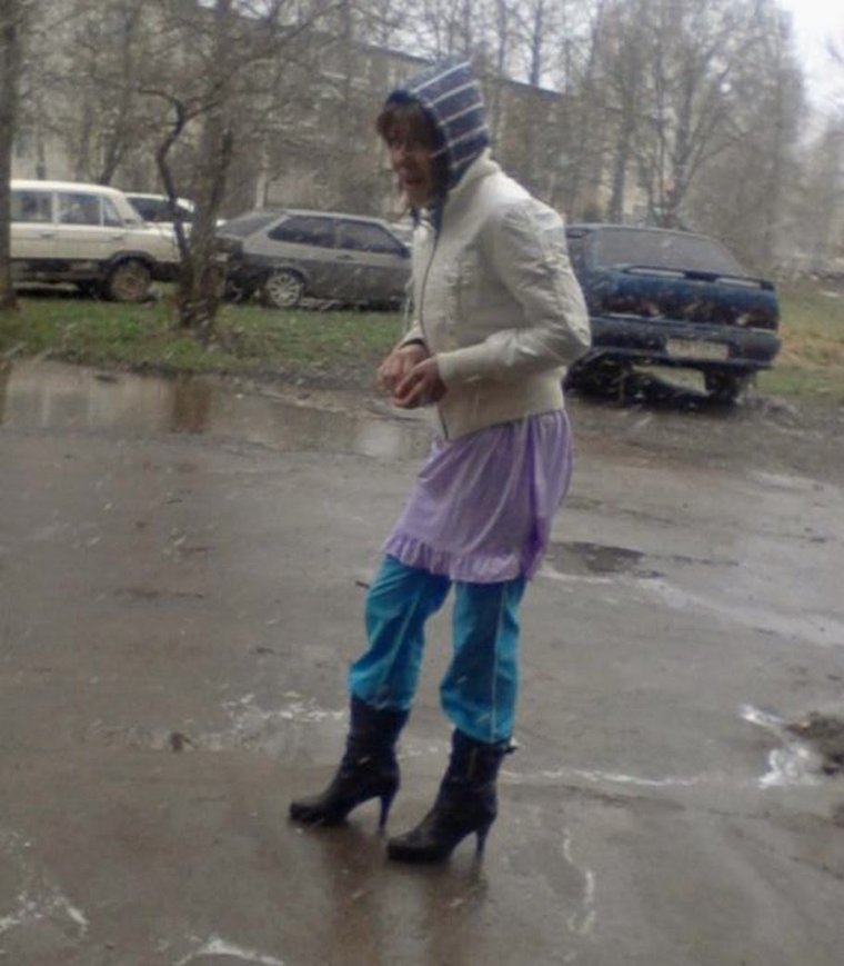 Нелепая одежда на людях