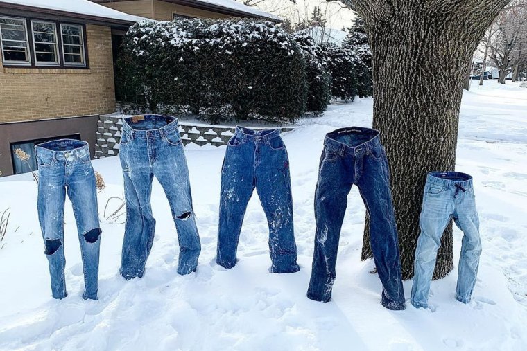 Замерзшие штаны