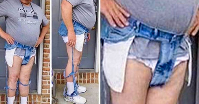 Рваные джинсы прикол