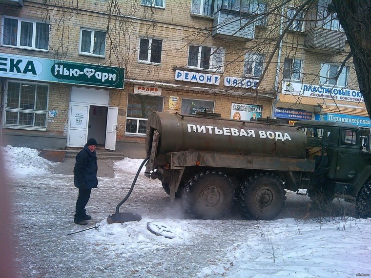 Налейте воды бездомным животным