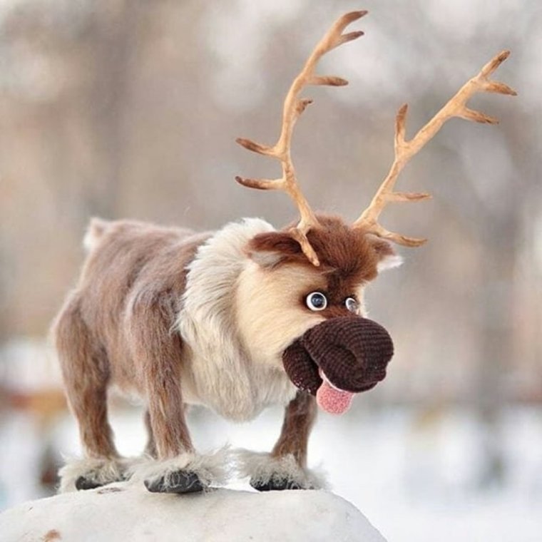 Смешной Северный олень