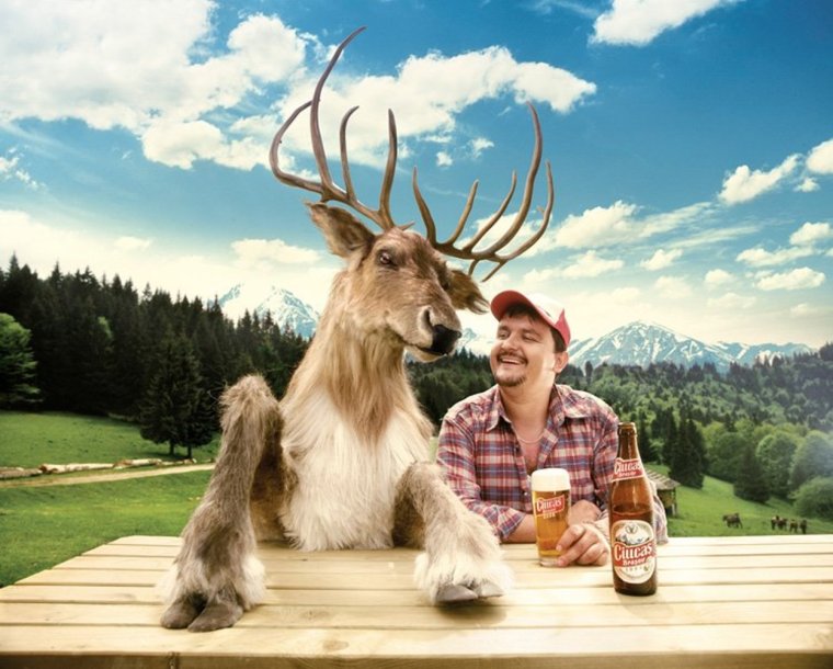 Радостный олень