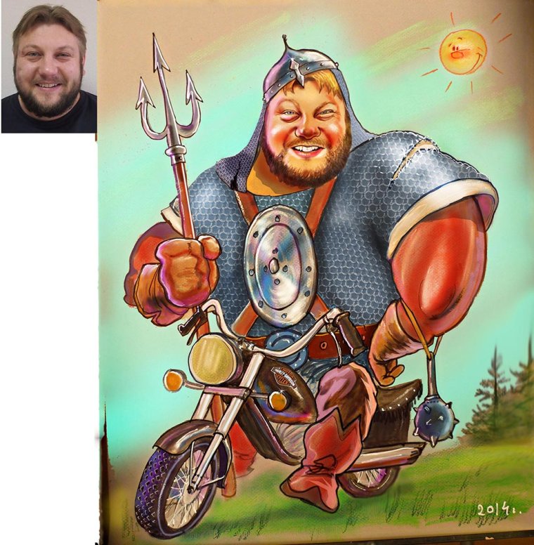 Прикольный богатырь