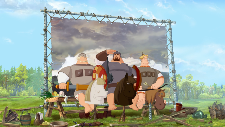 Три богатыря и Шамаханская царица мультфильм 2010 мультфильм