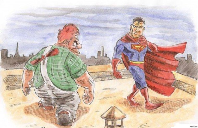 Карлсон против Супермена