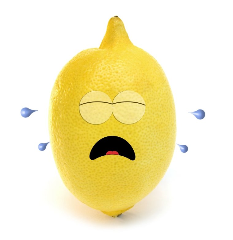 Грустный лимон