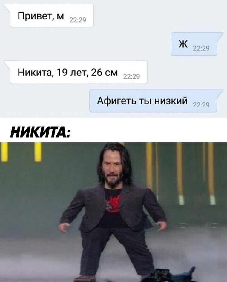 Мем про Никиту 26 см