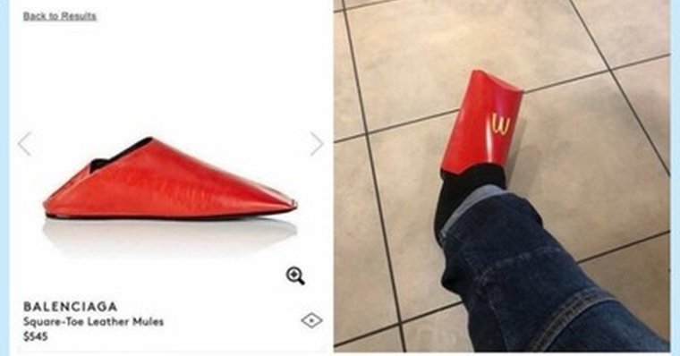 Balenciaga Square Toe Leather Mules