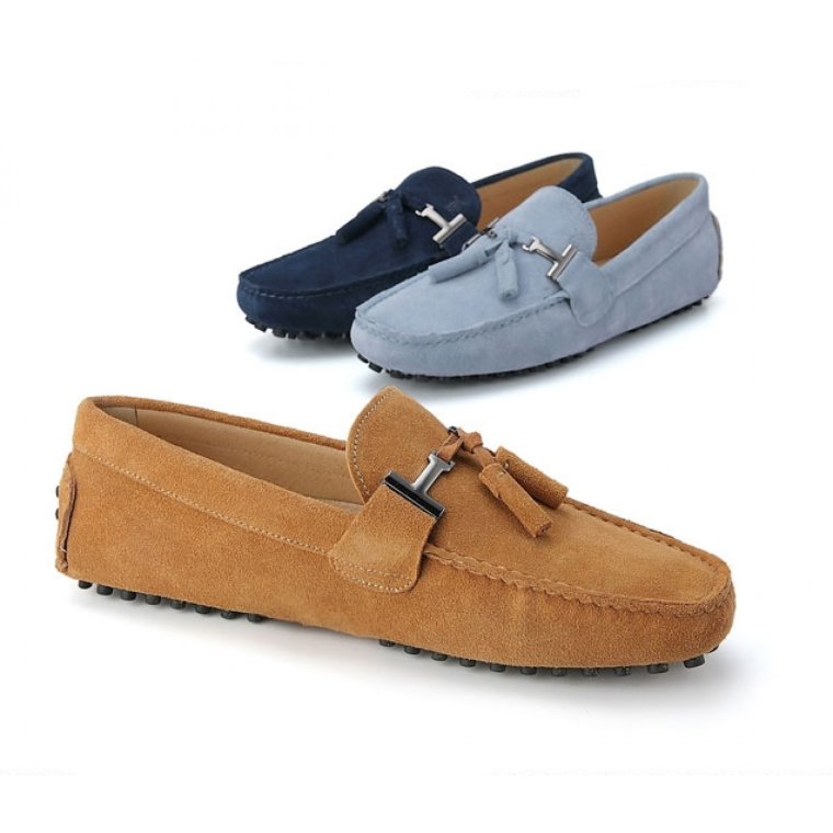 Tods мокасины замшевые